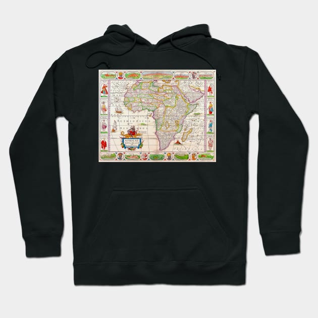 Ancient Africa Map 2 Hoodie by Culturio